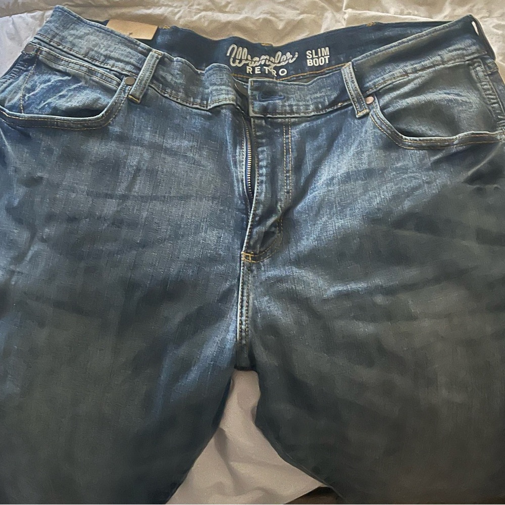 Wrangler Men's Boot Cut Denim Jeans - Picture 3 of 3